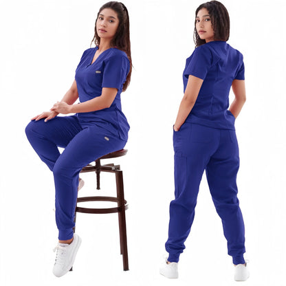 Multicolor Jogger Scrubs