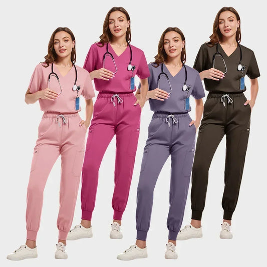 Multicolor Jogger Scrubs