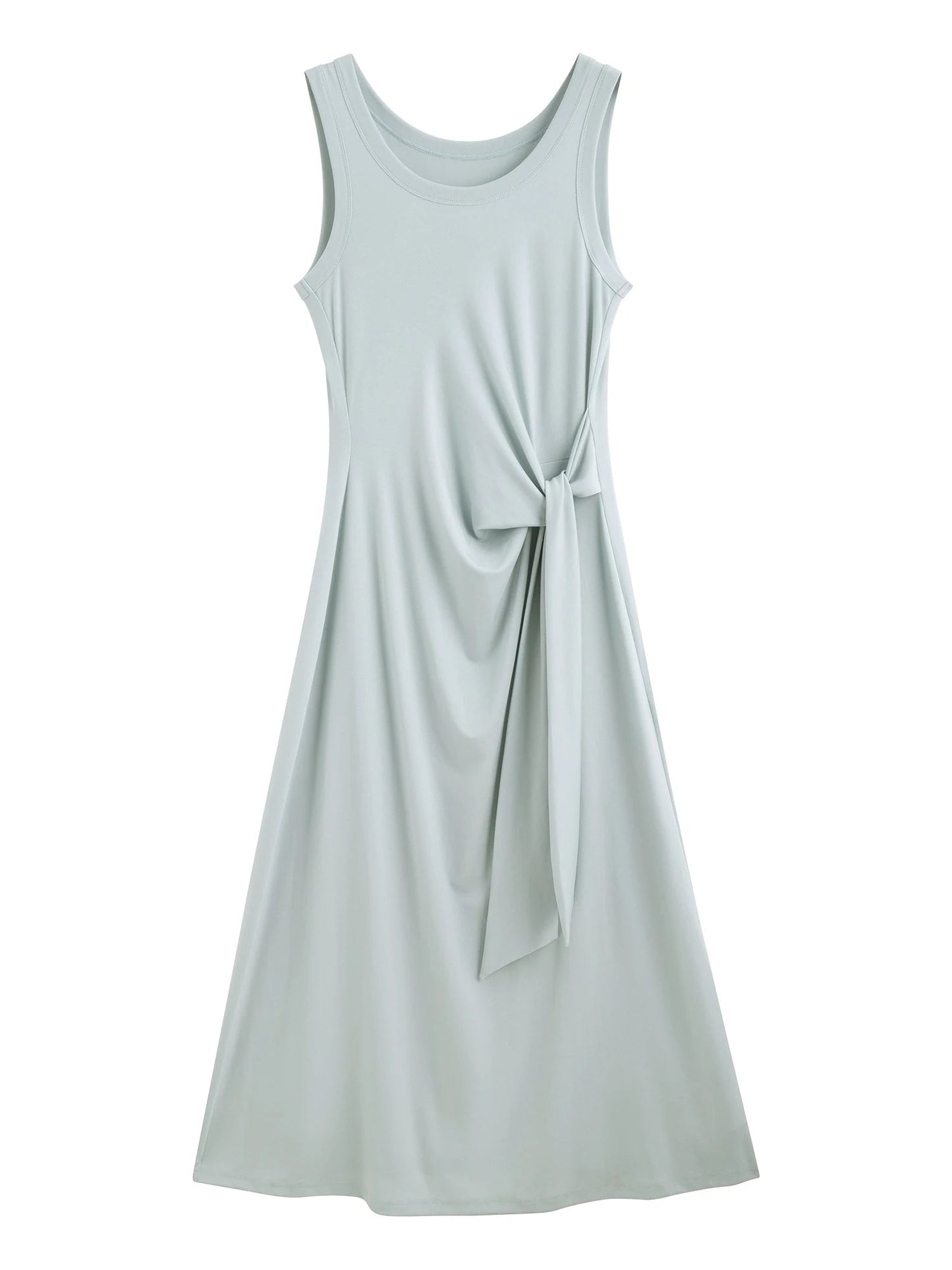 Petite Knitted Sleeveless Long Dress Mirror Quenn