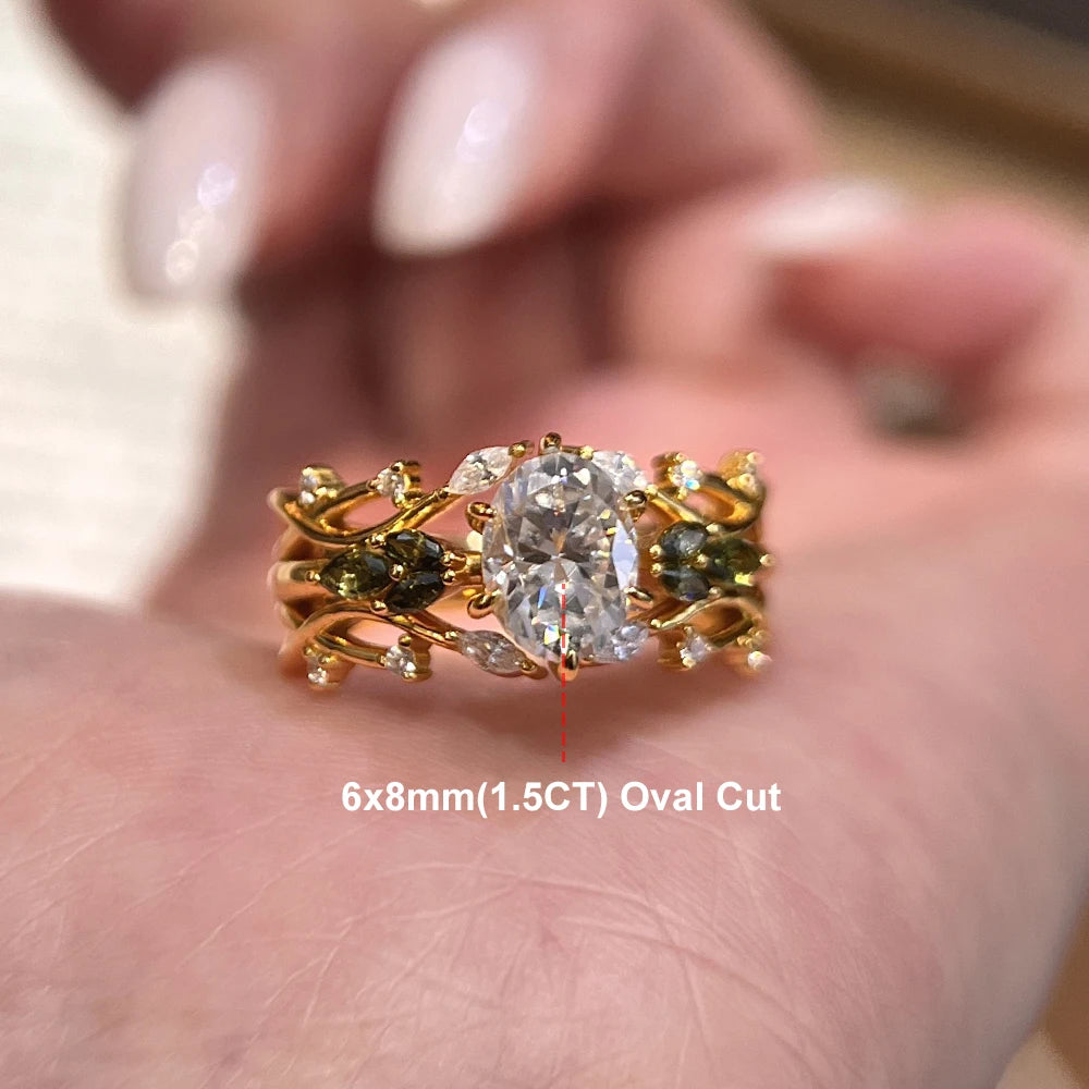 The Royal 1.5ct Oval Moissanite Ring