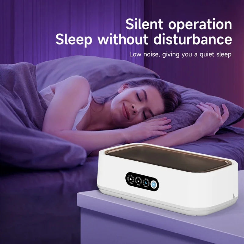 Xiaomi 650ml Adjustable Large Capacity Ultrasonic Cleaner Fast Powerful Jewelry Brace Glasses Jewelry Cleaning Machine Household Mirror Quenn