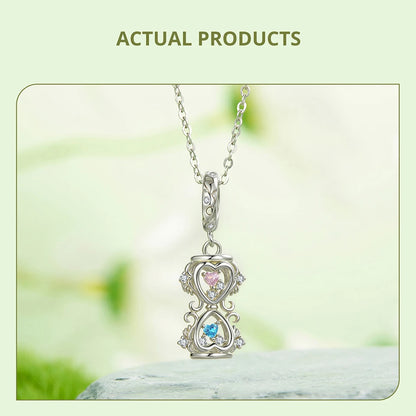 Moissanite Full Pendant Necklace Sterling Silver