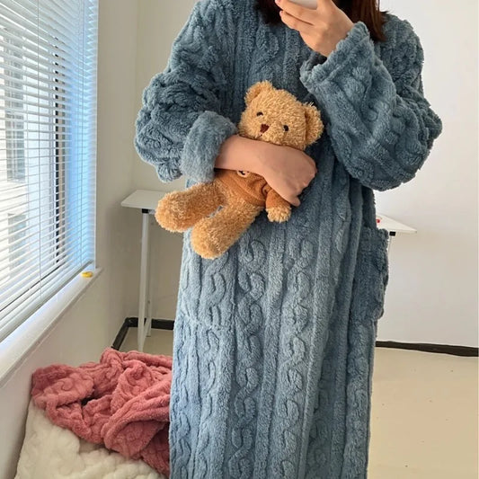 Coral Fleece Bathrobe