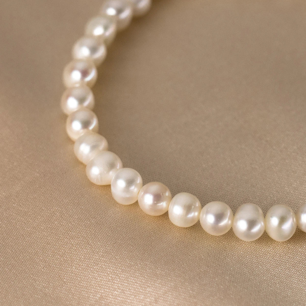 Baroque Pearl Heart Sterling Silver Bracelet