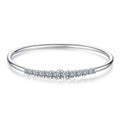   MirrorQuenn  3.6CTTW Moissanite Bar Cuff Bracelet in Sterling Silver MSB029 
