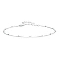   MirrorQuenn  925 Sterling Silver Snake Chain Anklet Adjustable Turtle SCT028-SCT029-SCT030-BST010 