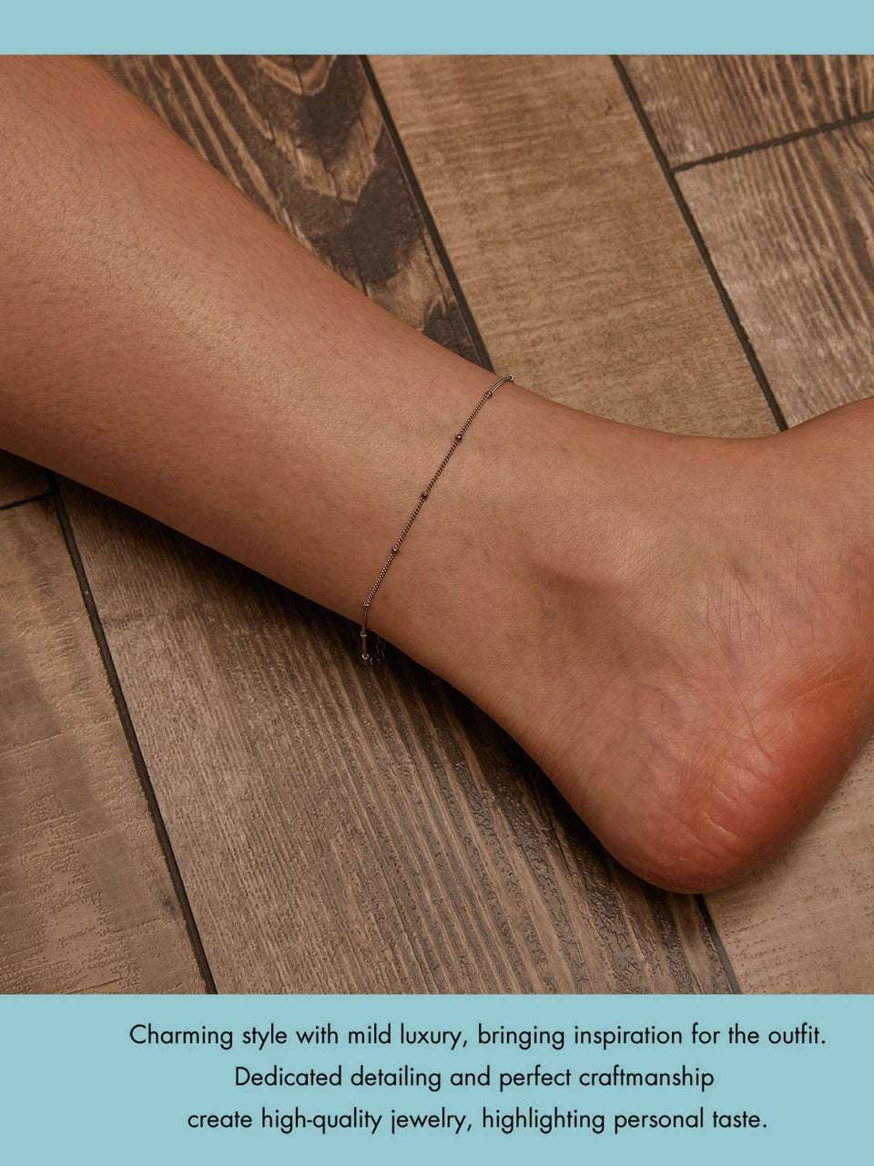 mirrorquenn 925 Sterling Silver Snake Chain Anklet Adjustable Turtle in shop online women's fashion