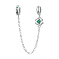   MirrorQuenn  Autumn Gold Clover Spinning Charm Love Flower-Gem Heart-Round Heart Flora-Golen Leaf-Pearl Bee 