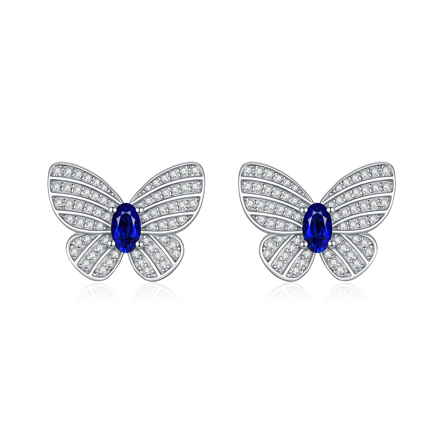   MirrorQuenn earrings Azure Monarch Butterfly Studs Butterfly 