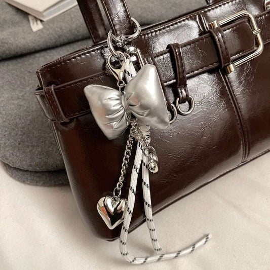 mirrorquenn Belt Buckle Shoulder Satchel Bag in shop online women's fashion