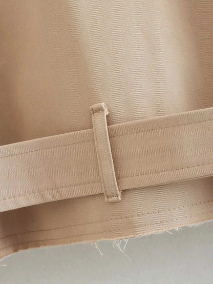 mirrorquenn Belted Crop Trench in shop online women's fashion