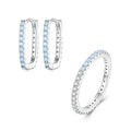   MirrorQuenn  Blue Opal Jewelry Set 6-7-8 
