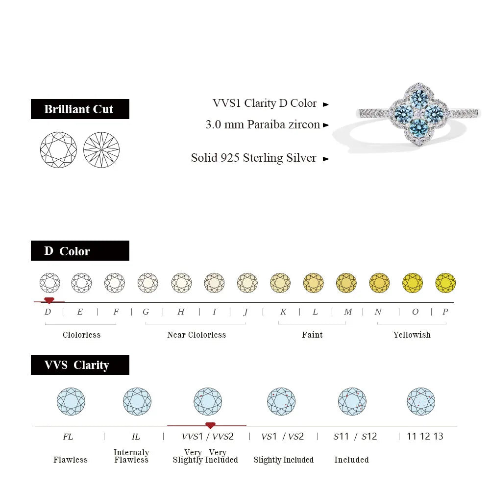   MirrorQuenn  Classic Moissanite Engagement Ring in Sterling Silver 925 Sterling Silver / Paraiba Zircon + White Gold Plated / 4-925 Sterling Silver / Paraiba Zircon + White Gold Plated / 4.5-925 Sterling Silver / Paraiba Zircon + White Gold Plated / 5-925 Sterling Silver / Paraiba Zircon + White Gold Plated / 5.5-925 Sterling Silver / Paraiba Zircon + White Gold Plated / 6 