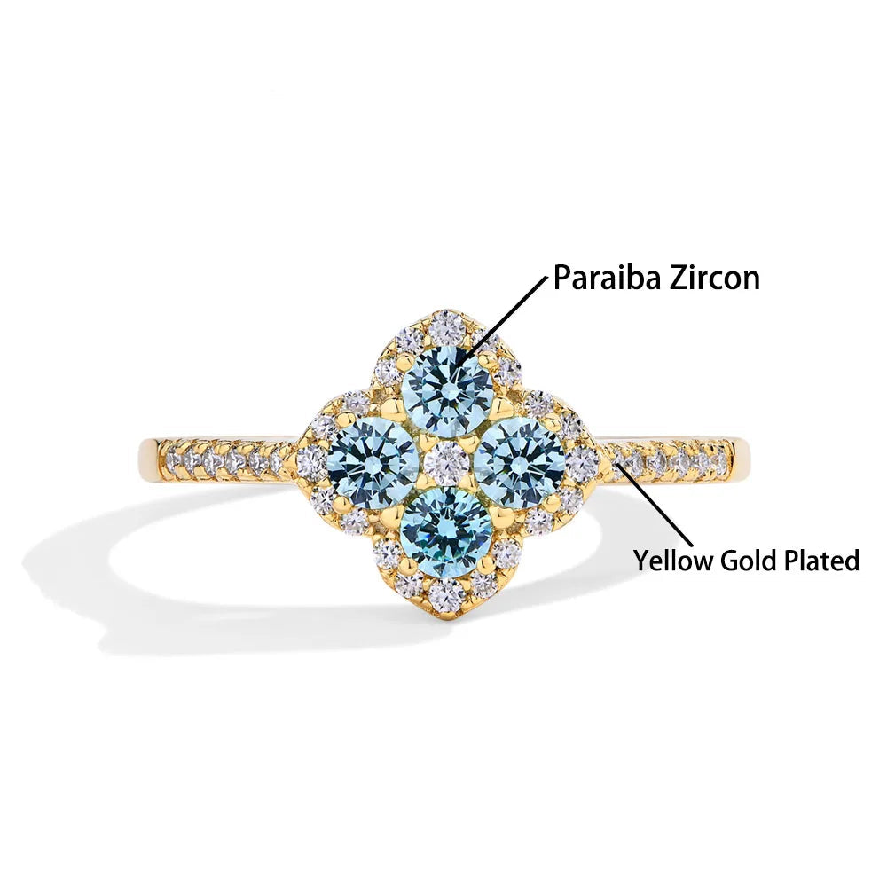   MirrorQuenn  Classic Moissanite Engagement Ring in Sterling Silver 925 Sterling Silver / Paraiba Zircon + White Gold Plated / 4-925 Sterling Silver / Paraiba Zircon + White Gold Plated / 4.5-925 Sterling Silver / Paraiba Zircon + White Gold Plated / 5-925 Sterling Silver / Paraiba Zircon + White Gold Plated / 5.5-925 Sterling Silver / Paraiba Zircon + White Gold Plated / 6 