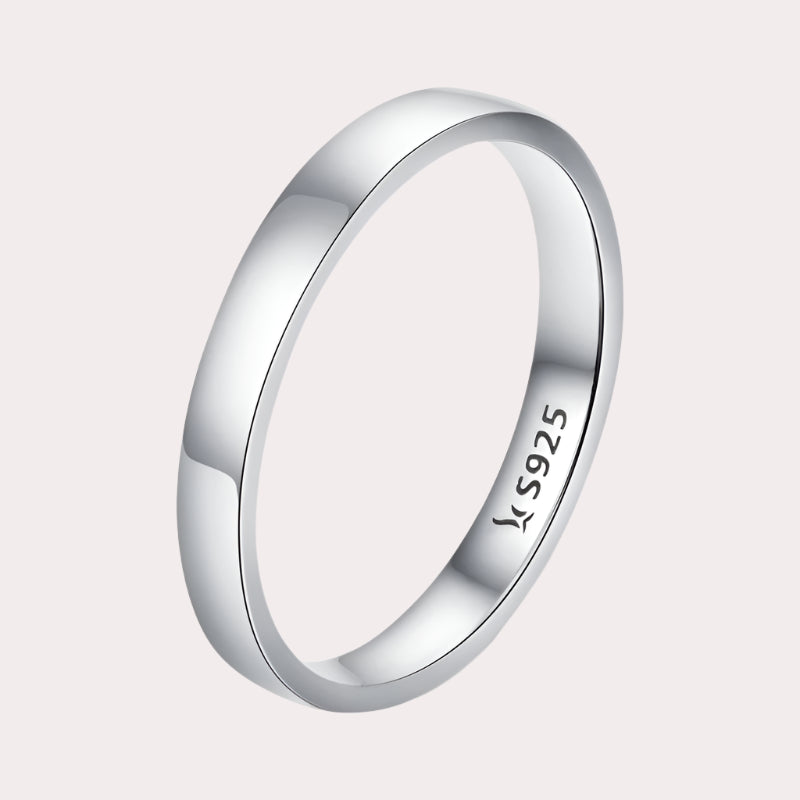   MirrorQuenn  Classic Round Sterling Silver Wedding Band 2.5mm band / 6-2.5mm band / 7-2.5mm band / 8-1.8mm band / 6-1.8mm band / 7 