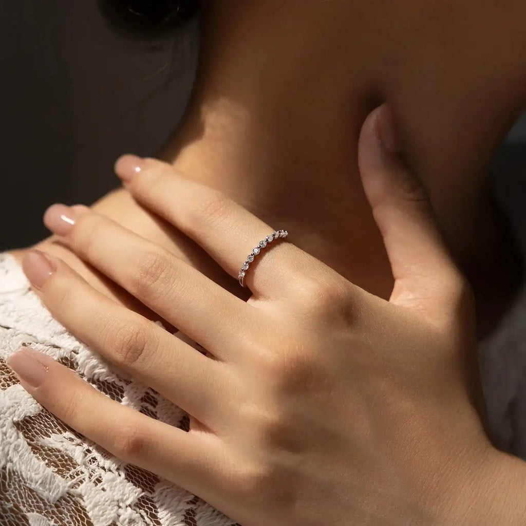   MirrorQuenn  D Color Moissanite Round Silver Wedding Ring Luxury Packaging / 5-Luxury Packaging / 6-Luxury Packaging / 7-Luxury Packaging / 8-Luxury Packaging / 9 