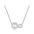   MirrorQuenn necklaces Dainty 925 Silver Pearl Pendant Necklace Pearl / 44cm 