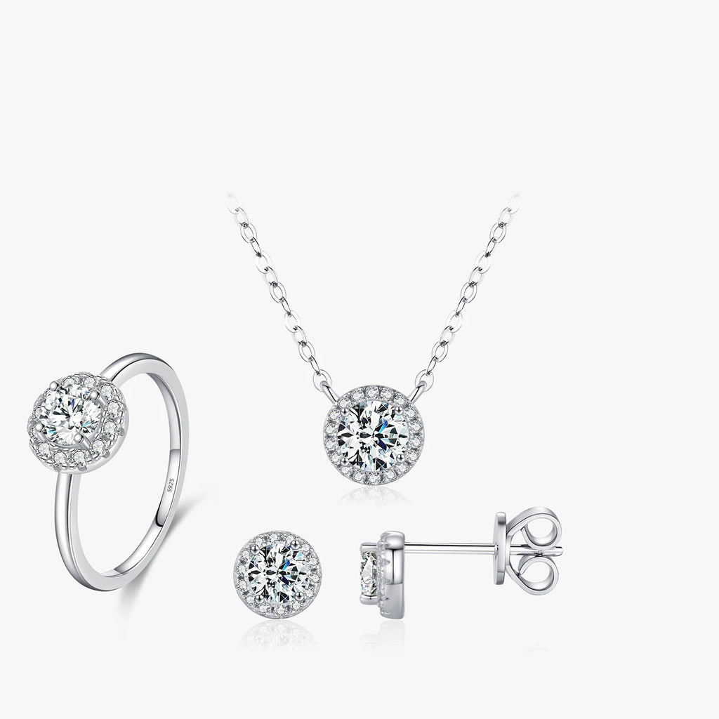   MirrorQuenn  Eternal Brilliance Moissanite Set 925 Sterling Silver / 5-925 Sterling Silver / 6-925 Sterling Silver / 7-925 Sterling Silver / 8-925 Sterling Silver / 9 