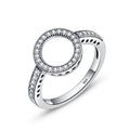   MirrorQuenn  Forever Clear CZ Circle Ring in Sterling Silver SCR041 / 5-SCR041 / 6-SCR041 / 7-SCR041 / 8-SCR041 / 9 