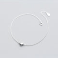   MirrorQuenn  Heart Link Chain Anklet Heart 