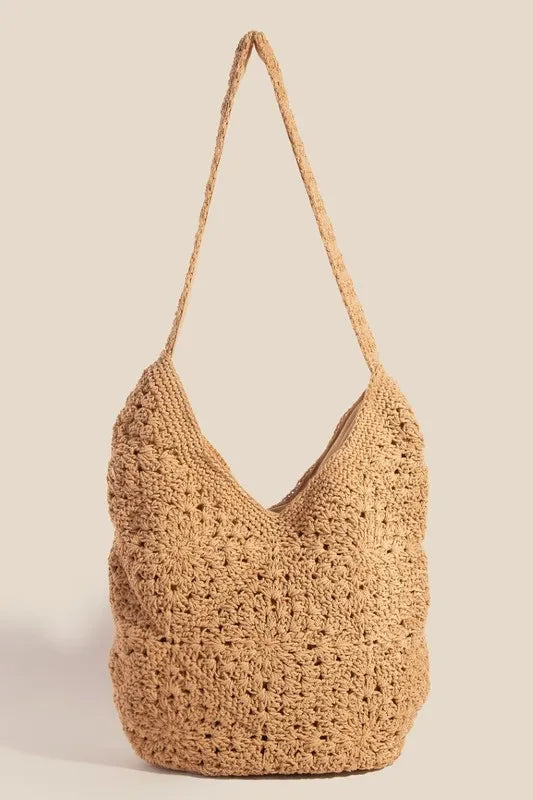 mirrorquenn Intricate Braided Hobo Tote Bag in shop online women's fashion