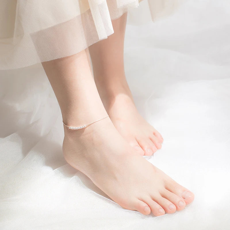   MirrorQuenn  Little Balls Link Chain Anklet Anklet 