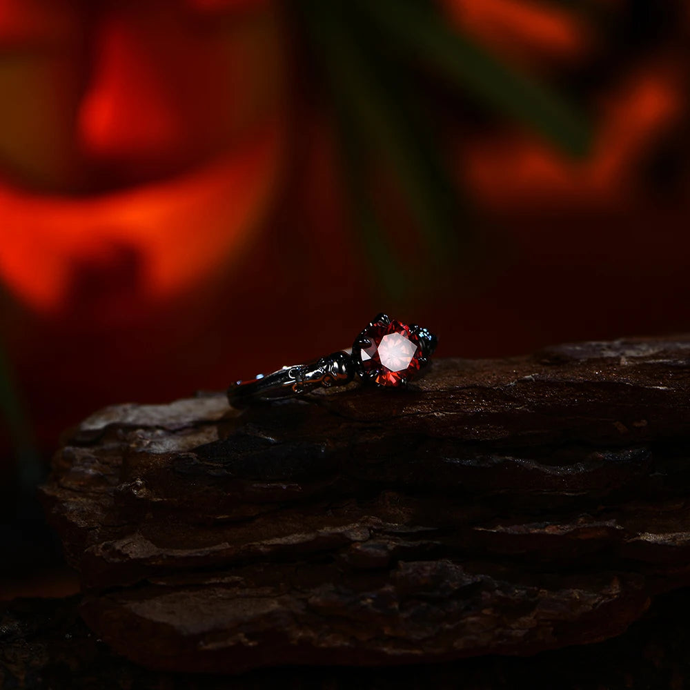   MirrorQuenn  MirrorQuenn™ 1.0CT Round Brilliant Moissanite Solitaire Ring 925 Sterling Silver / Black Gold / 5-925 Sterling Silver / Black Gold / 6-925 Sterling Silver / Black Gold / 6.5-925 Sterling Silver / Black Gold / 7-925 Sterling Silver / Black Gold / 7.5 