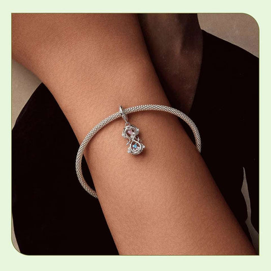 mirrorquenn Moissanite Full Pendant Necklace Sterling Silver in shop online women's fashion