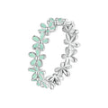   MirrorQuenn  Pink Flower Wreath Sterling Silver Ring SCR931-GN / 9-SCR931-GN / 10-SCR931-GN / 7-SCR931-GN / 8-SCR931 / 7 