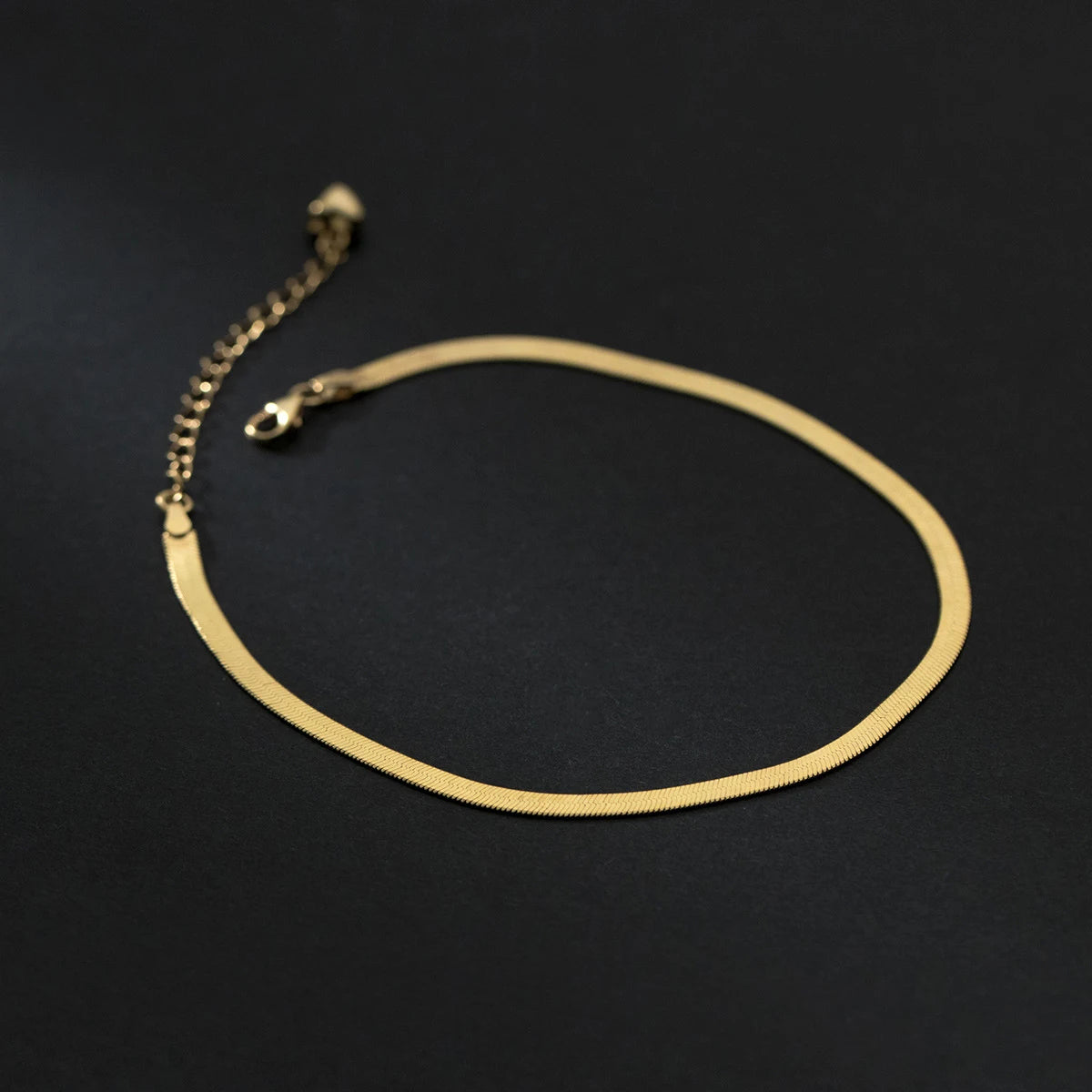   MirrorQuenn  Snake Chain Anklet Gold Color-Silver Color 