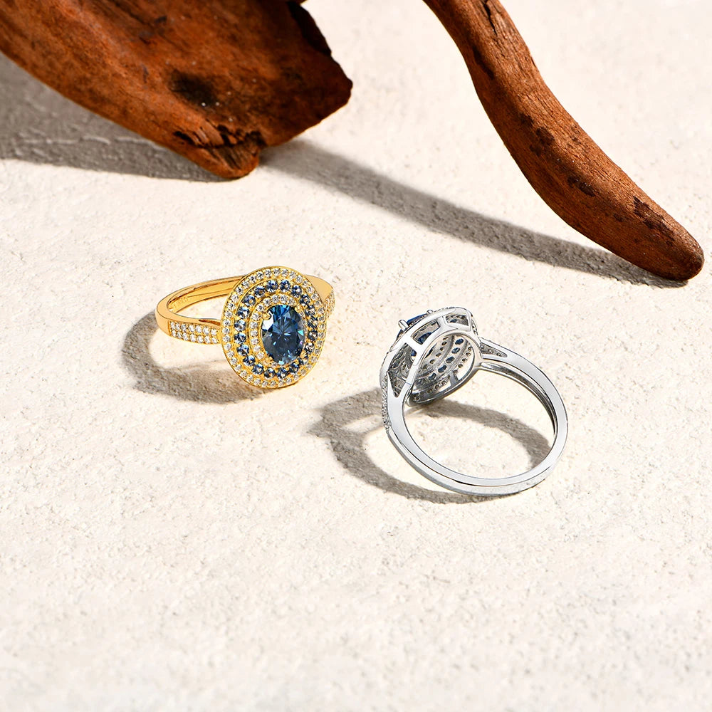   MirrorQuenn rings The Azure Oval Moissanite Solitaire 925 Sterling Silver / Yellow Gold / 7-925 Sterling Silver / Yellow Gold / 8-925 Sterling Silver / Yellow Gold / 9-925 Sterling Silver / Yellow Gold / 10-925 Sterling Silver / Yellow Gold / 6 
