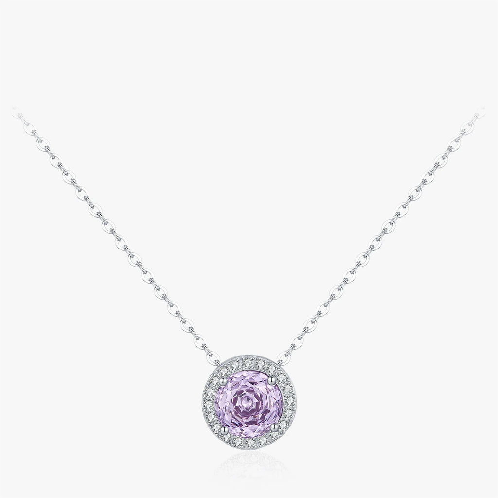   MirrorQuenn  The Lavender Rose Cut Pendant Rose Cut 