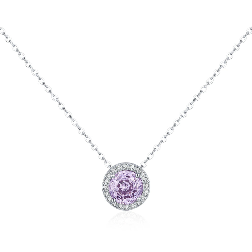   MirrorQuenn  The Lavender Rose Cut Pendant Rose Cut 