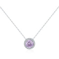   MirrorQuenn  The Lavender Rose Cut Pendant Rose Cut 