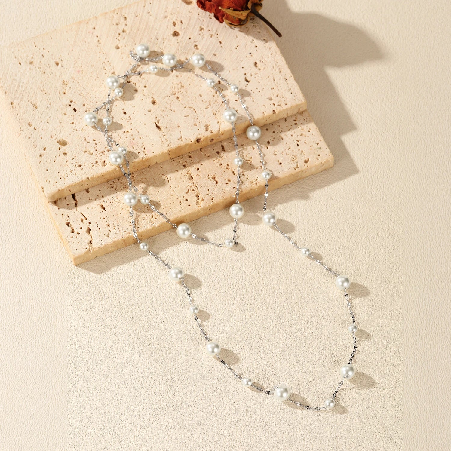   MirrorQuenn  The Luminous Pearl Y-Lariat 60CM-95CM 