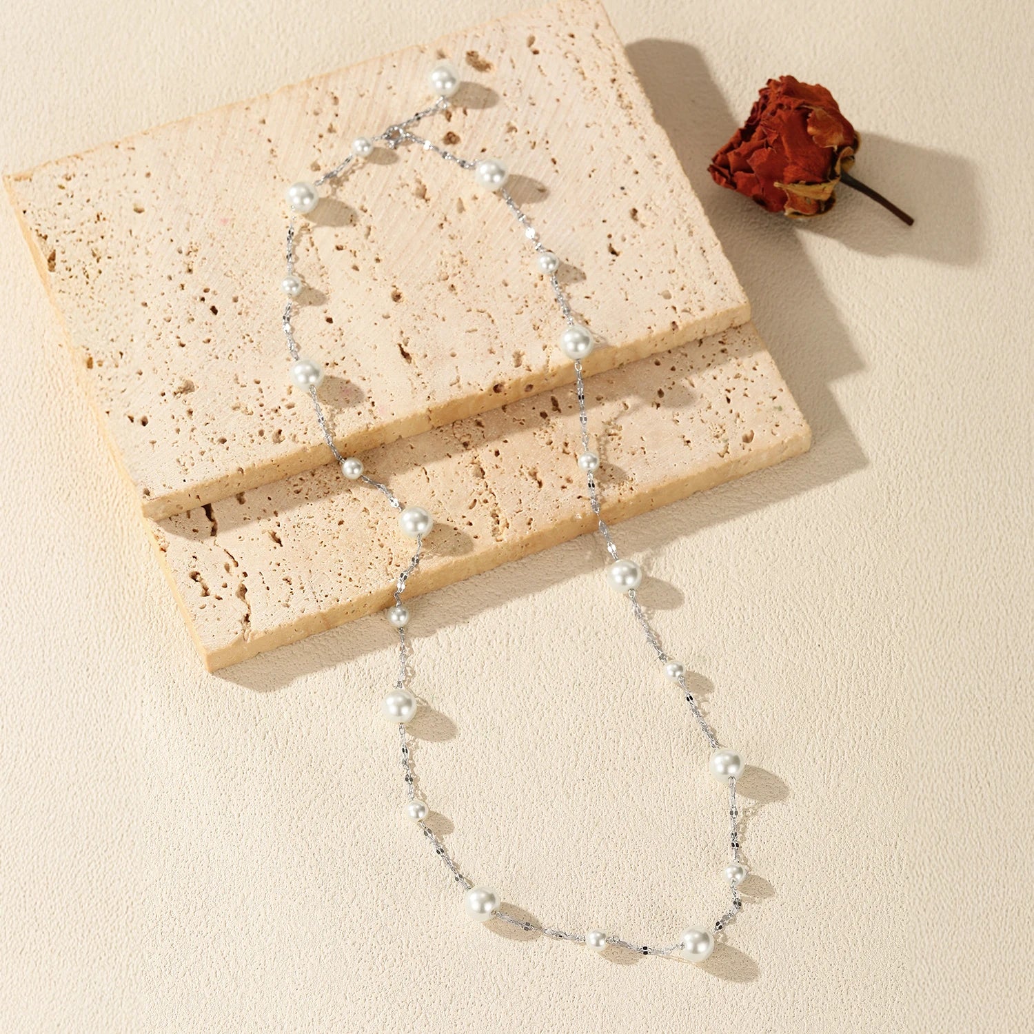   MirrorQuenn  The Luminous Pearl Y-Lariat 60CM-95CM 