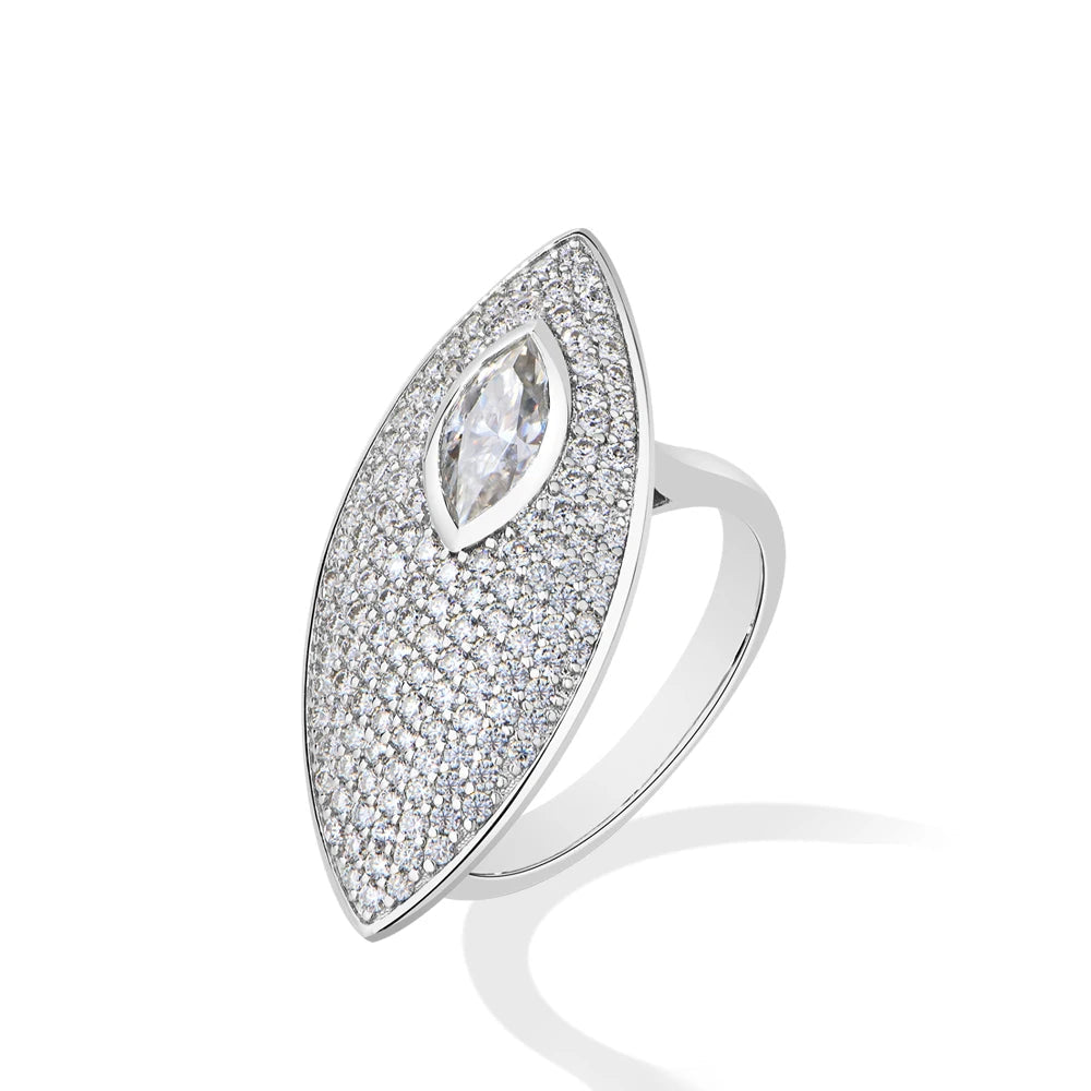   MirrorQuenn rings The Royal Marquise Solitaire Ring S925 Sterling Silver / White Gold / 6-S925 Sterling Silver / White Gold / 7-S925 Sterling Silver / White Gold / 8-S925 Sterling Silver / White Gold / 9-S925 Sterling Silver / White Gold / 10 
