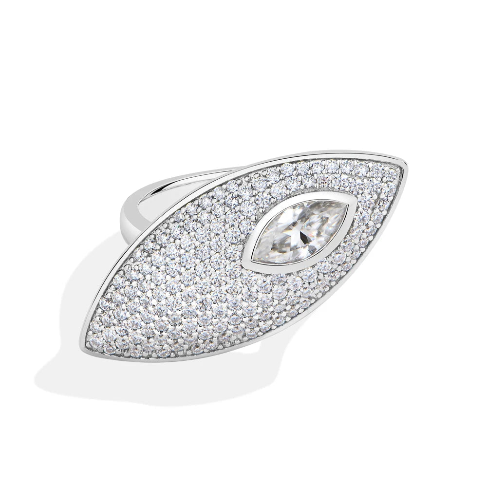   MirrorQuenn rings The Royal Marquise Solitaire Ring S925 Sterling Silver / White Gold / 6-S925 Sterling Silver / White Gold / 7-S925 Sterling Silver / White Gold / 8-S925 Sterling Silver / White Gold / 9-S925 Sterling Silver / White Gold / 10 