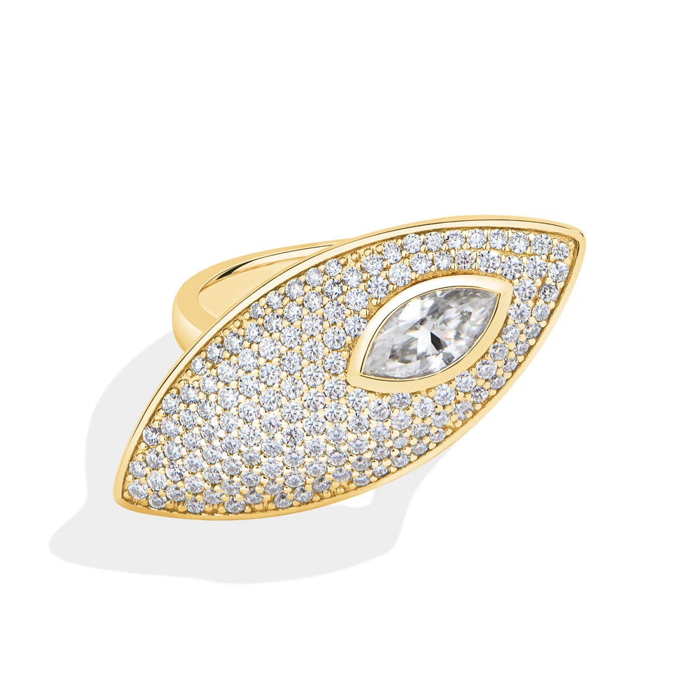   MirrorQuenn rings The Royal Marquise Solitaire Ring S925 Sterling Silver / White Gold / 6-S925 Sterling Silver / White Gold / 7-S925 Sterling Silver / White Gold / 8-S925 Sterling Silver / White Gold / 9-S925 Sterling Silver / White Gold / 10 