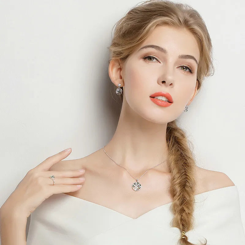   MirrorQuenn  Tree of Life Gold-Plated Necklace Silver-Gold 