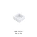   MirrorQuenn  Visible PE Film Jewelry Display & Storage Box White 5x5cm-White 7x7cm-White 11x11cm-White 14x14cm-White 9x9cm 