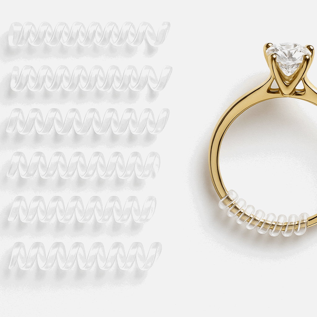 Ring Size Adjuster Set - 8pcs Invisible Ring Sizer for Loose Rings